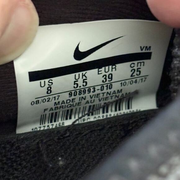 NIKE Air Max Sequent 3 Running Shoe Sneaker in Black Anthracite SZ 8 - Picture 7 of 9